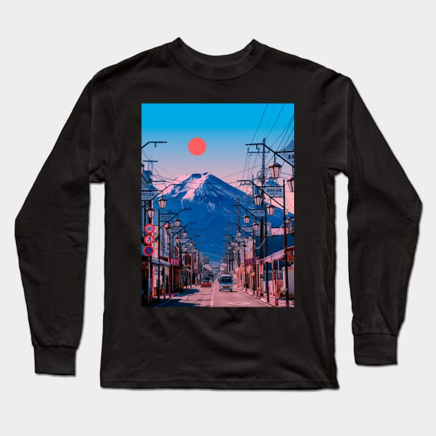 Fuji Long Sleeve T-Shirt by Yagedan